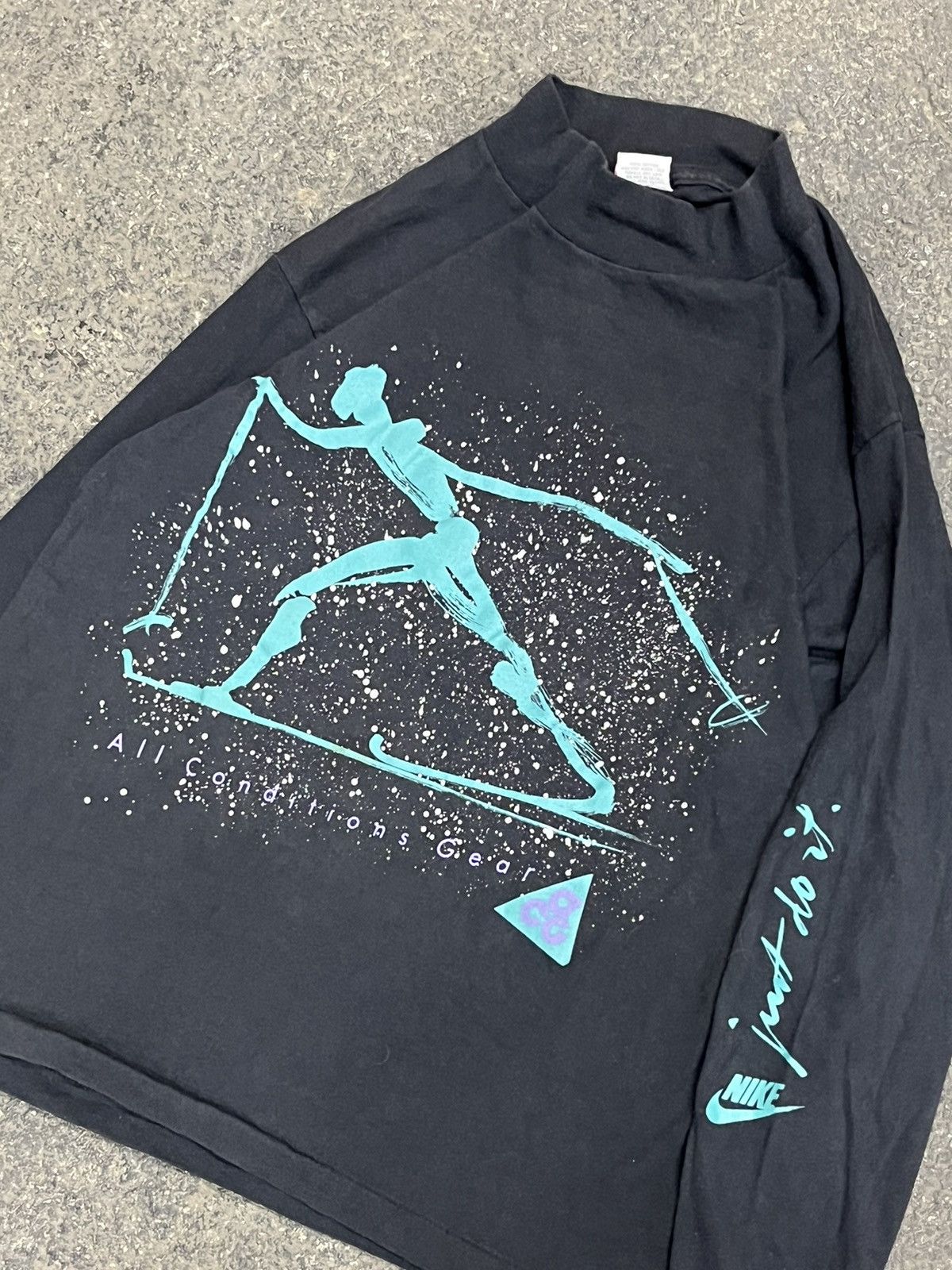 Nike ACG × Vintage Nike ACG rare longsleeve ski tee 90s hype faded boxy Size US M / EU 48-50 / 2 - 2 Thumbnail