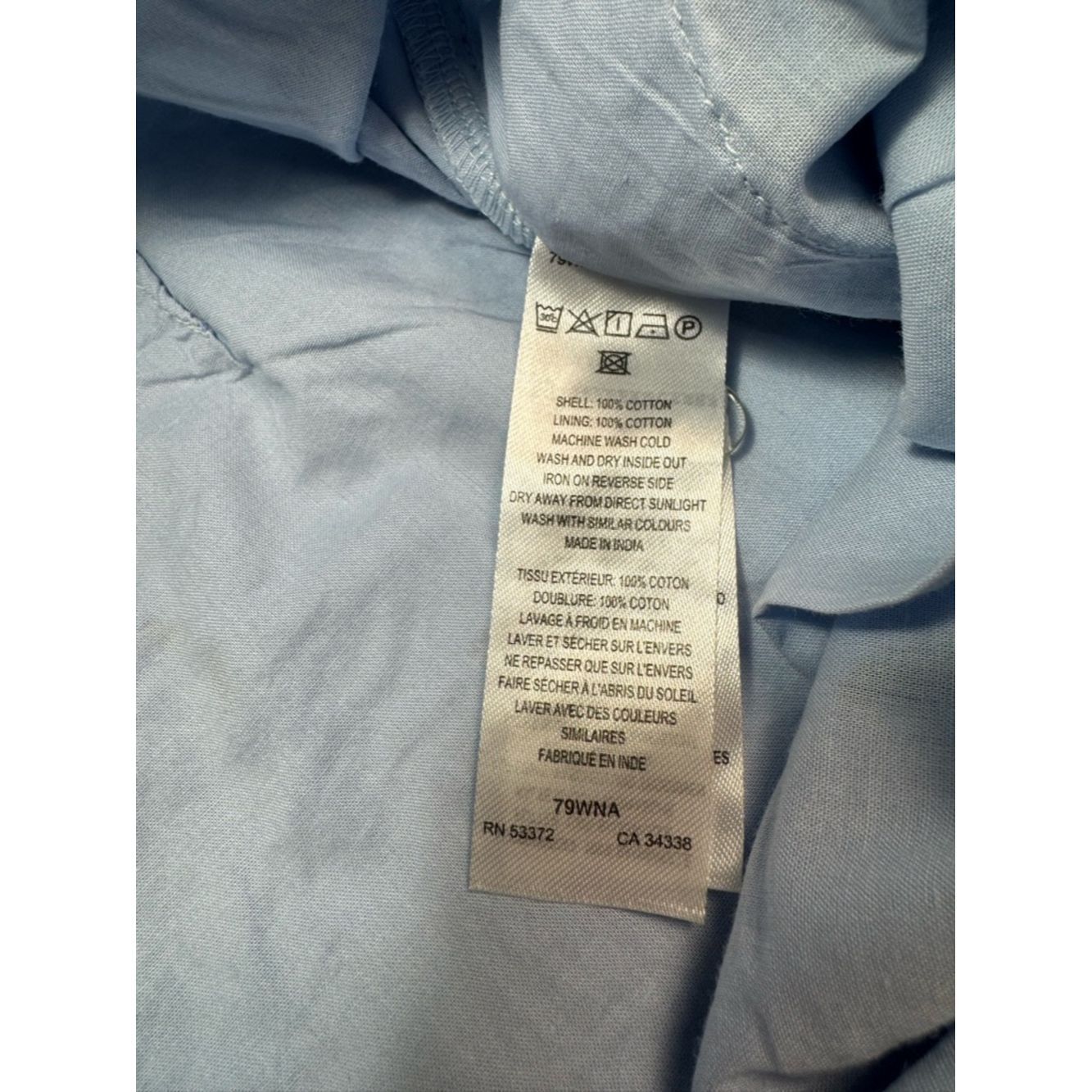 French Connection NWT New French Connection Rhodes Embroidered Cotton Blue Sh Size 34" / US 12 / IT 48 - 8 Thumbnail