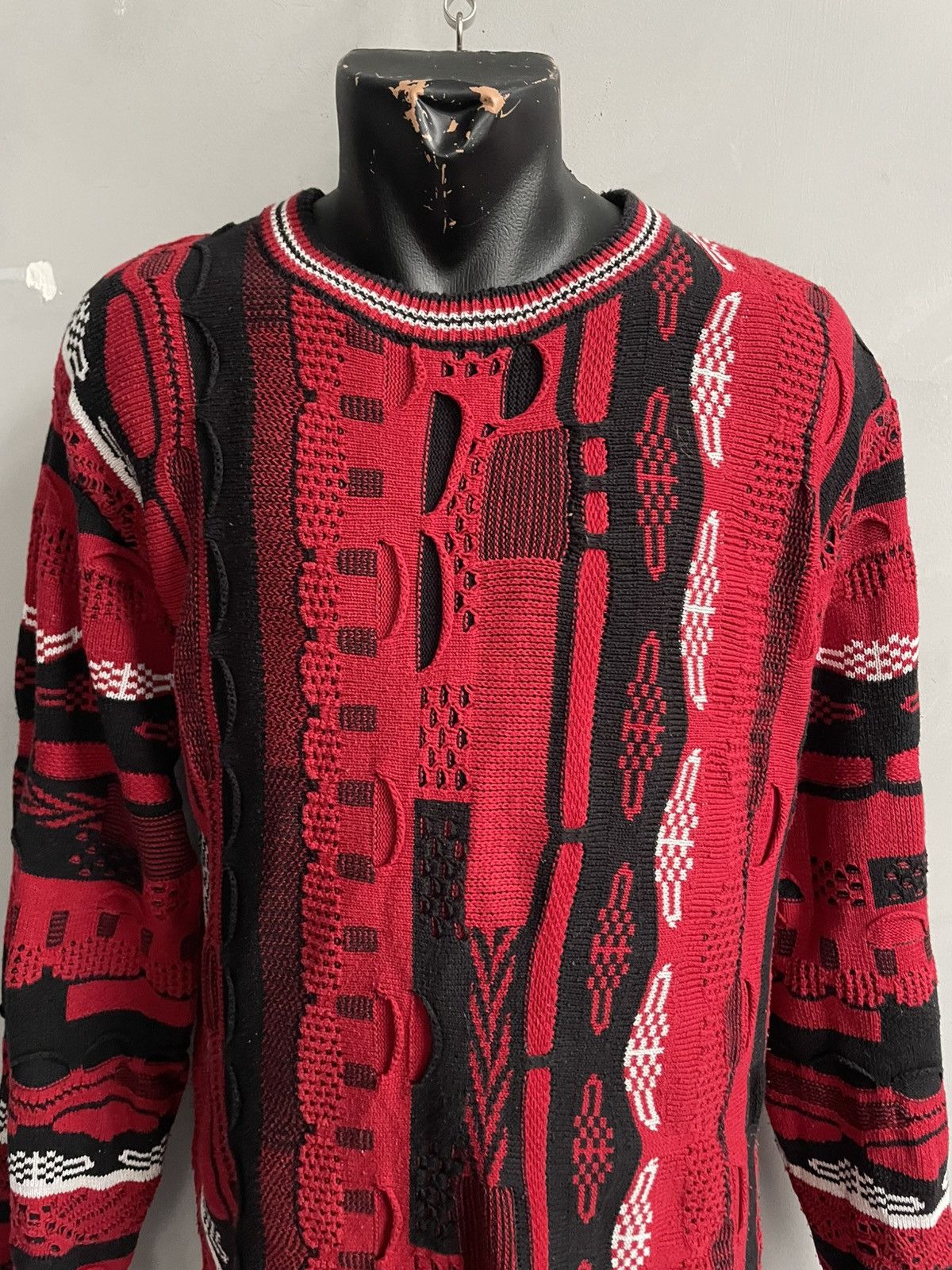 Carlo Colucci Rare cable knitted Australian coogi style sweater y2k Size US M / EU 48-50 / 2 - 2 Thumbnail
