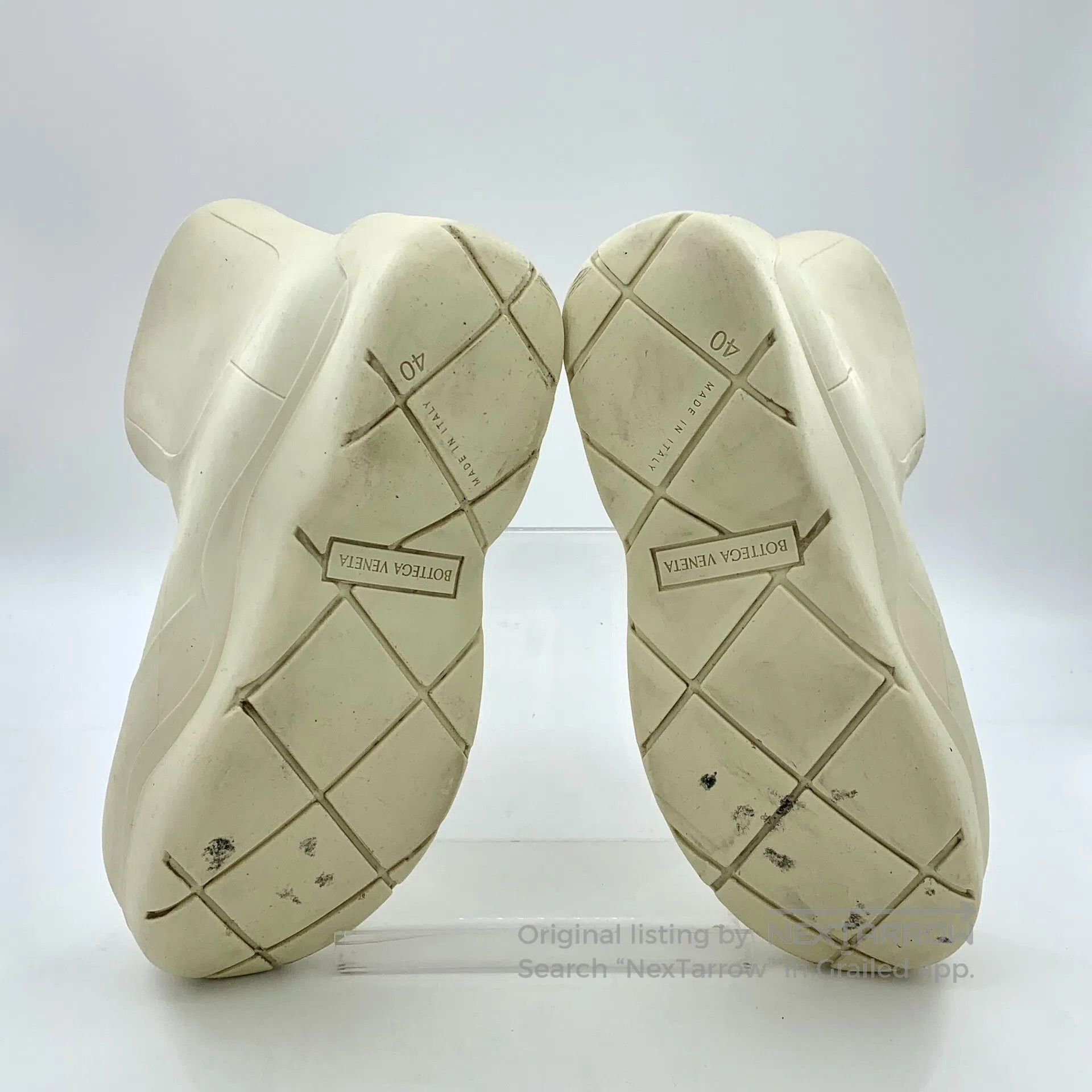 Bottega Veneta Bottega Veneta Beige Rubber Thick Sole Short Boots Rain Bo Size US 9.5 / IT 39.5 - 5 Thumbnail
