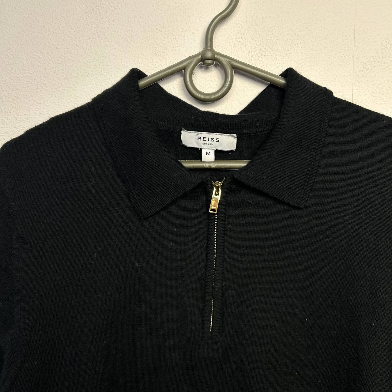 Reiss Luxuey Reiss 1/3 zip designer oldmoney streetwear wool polo Size US M / EU 48-50 / 2 - 3 Thumbnail