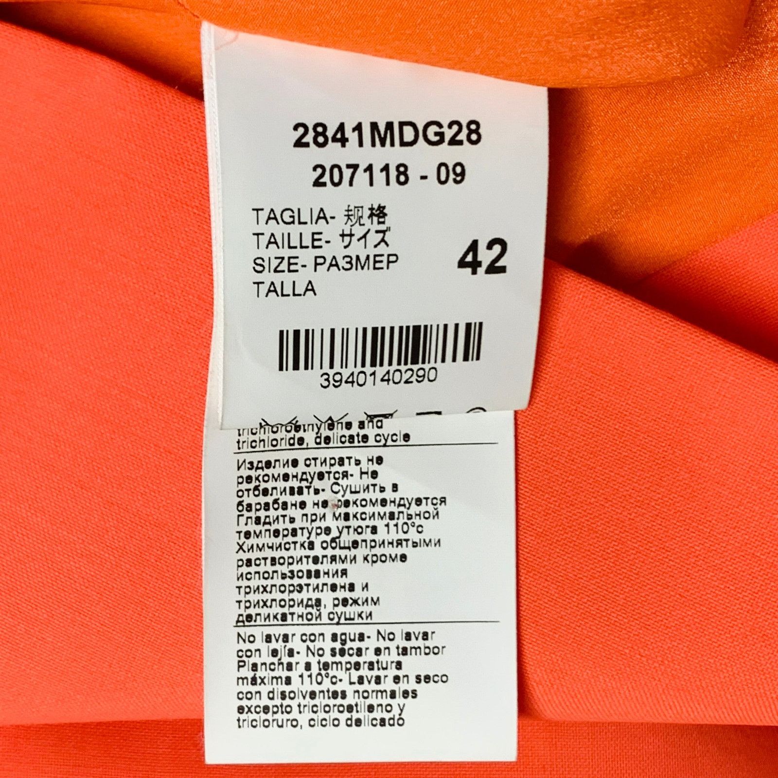 MSGM MSGM Size 6 Orange Wool Peak Lapel Jacket Blazer Size M / US 6-8 / IT 42-44 - 7 Thumbnail