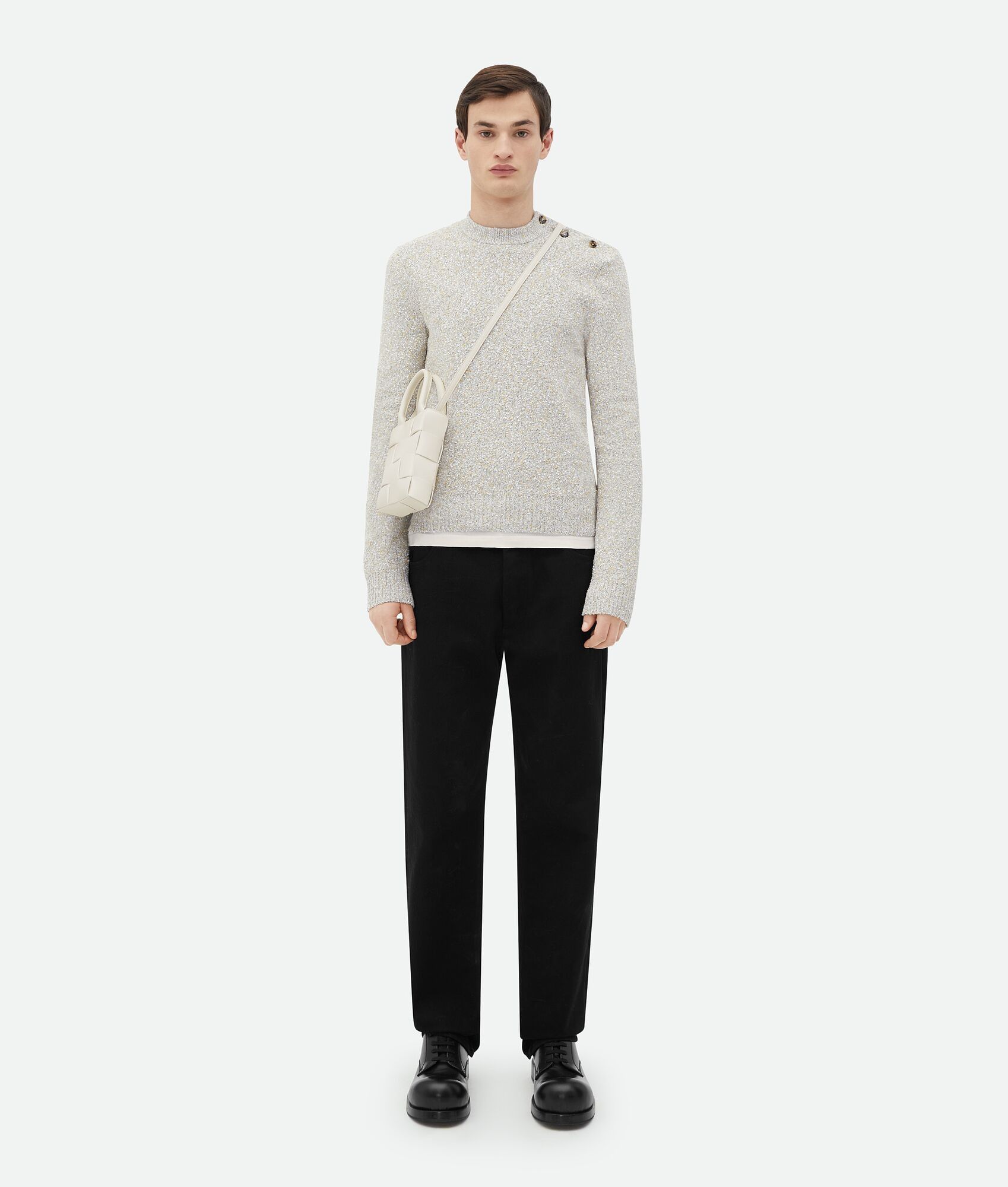 Bottega Veneta o1n1vont0325 Size: OS / Unisex Mini Cassette Tote Bag White Size ONE SIZE - 5 Thumbnail