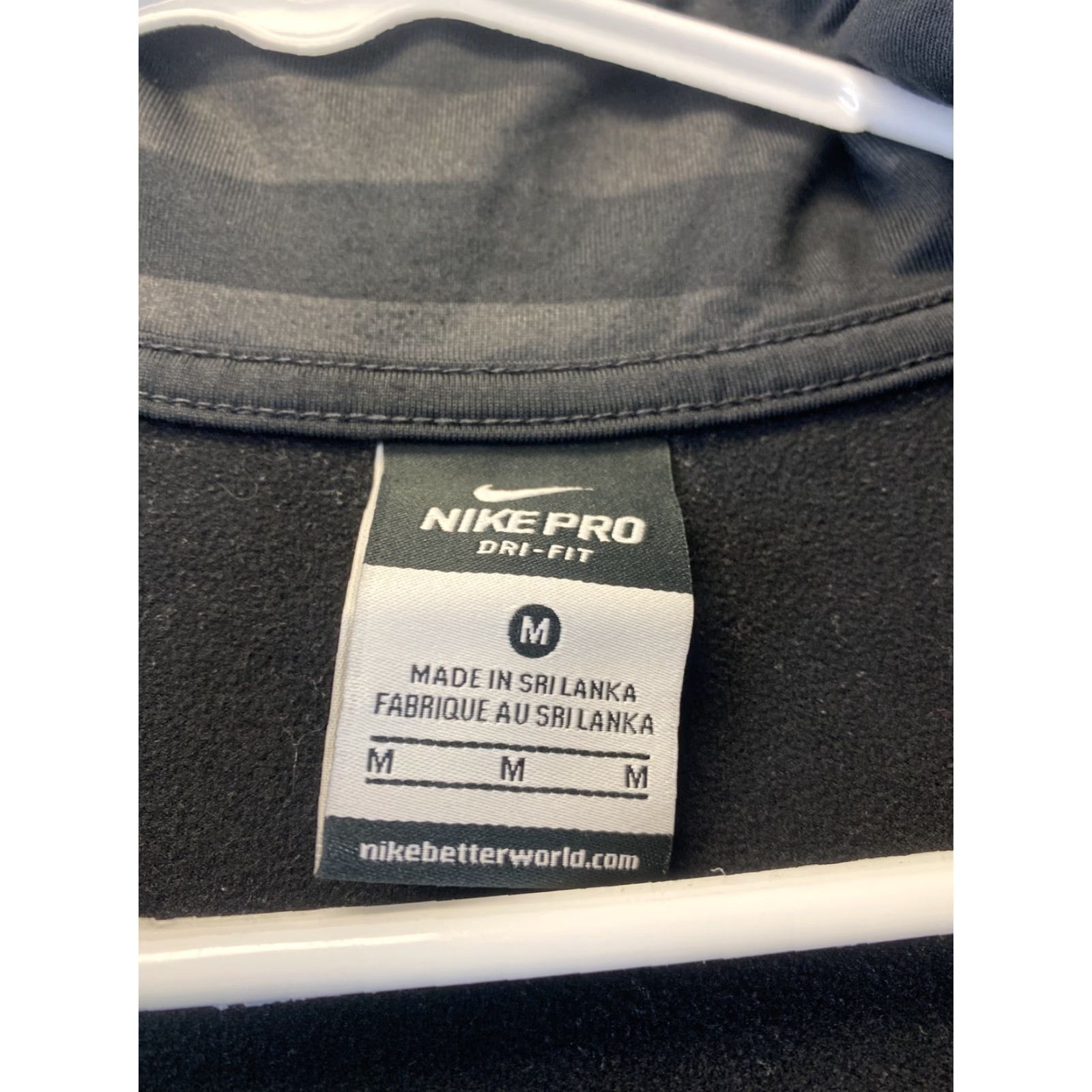 Nike VINTAGE? (No) Nike Dri-Fit Shirt Women M Athletic Full Zip Black Striped Long Sleeve /91-62 Size M / US 6-8 / IT 42-44 - 6 Thumbnail