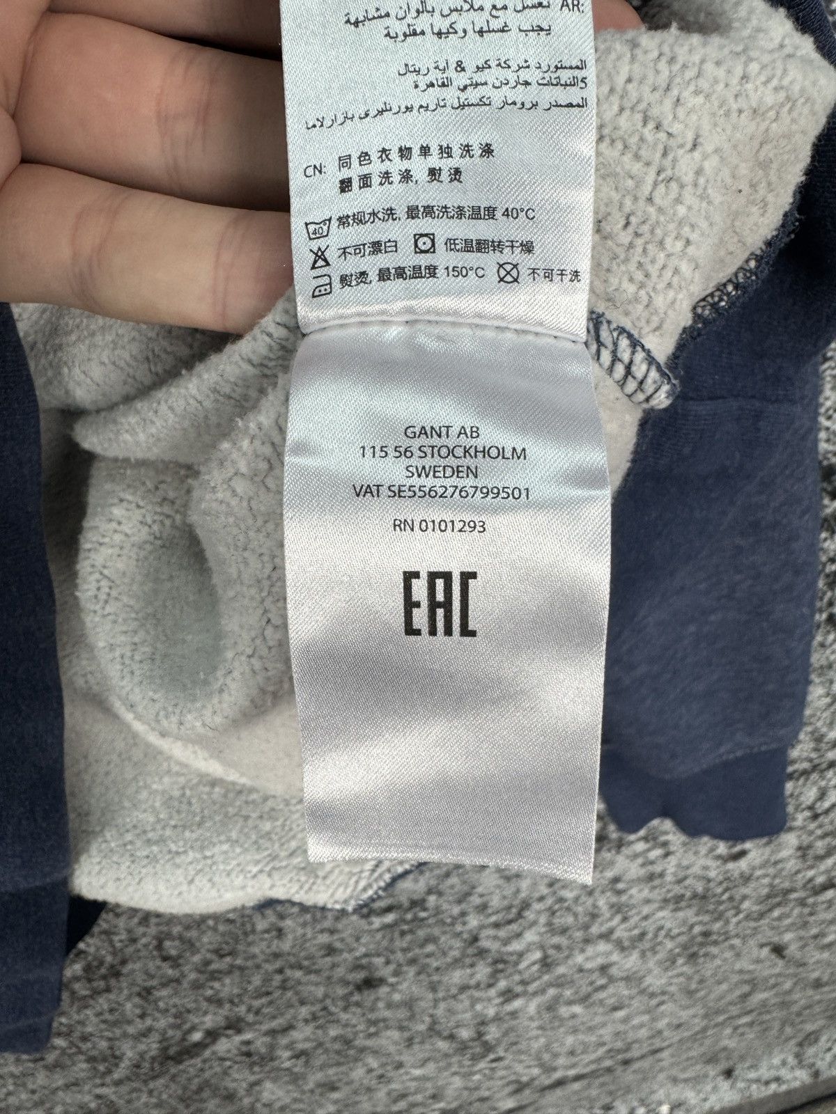 Gant Men’s GANT Hoodie Big Logo USA Sweatshirt Size M Size US M / EU 48-50 / 2 - 7 Thumbnail