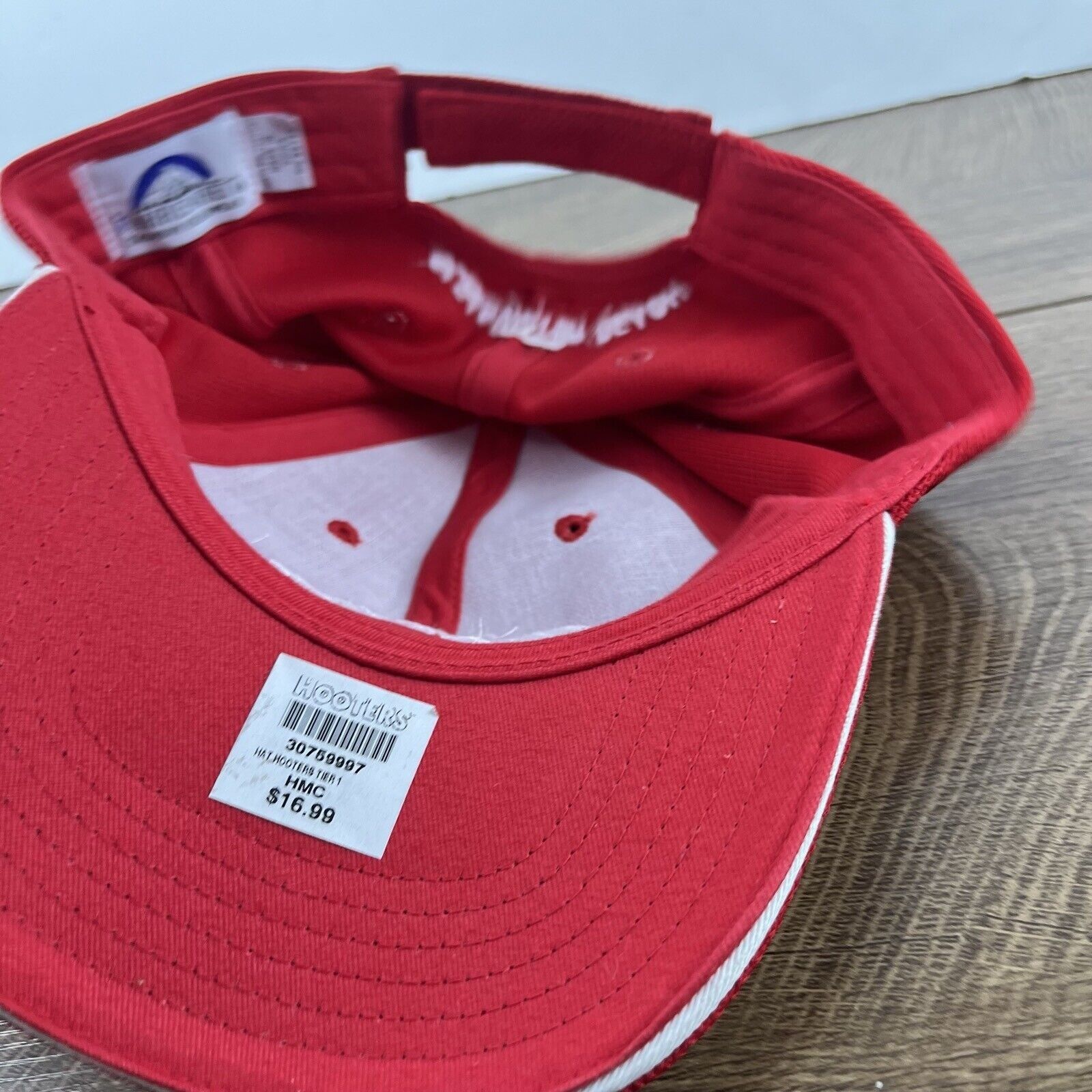 Other Hooters Hat Hooters Red Baseball Hat Red Adjustable Hat Red Size ONE SIZE - 14 Thumbnail