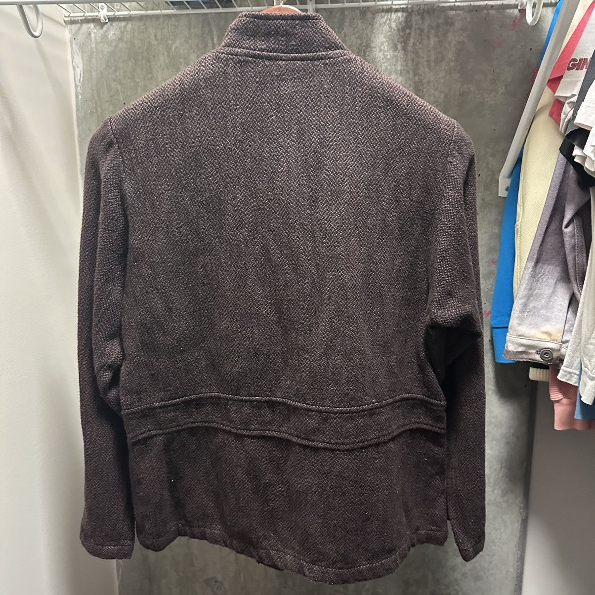 Other Mishi Brown Textured Cotton Jacket Womens Large Made in USA Size L / US 10 / IT 46 - 6 Thumbnail