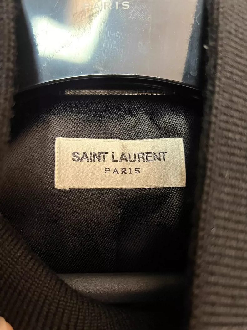 Saint Laurent Paris Saint Laurent Paris22 Autumn/Winter Striped tweed Teddy Ba Size US L / EU 52-54 / 3 - 3 Thumbnail