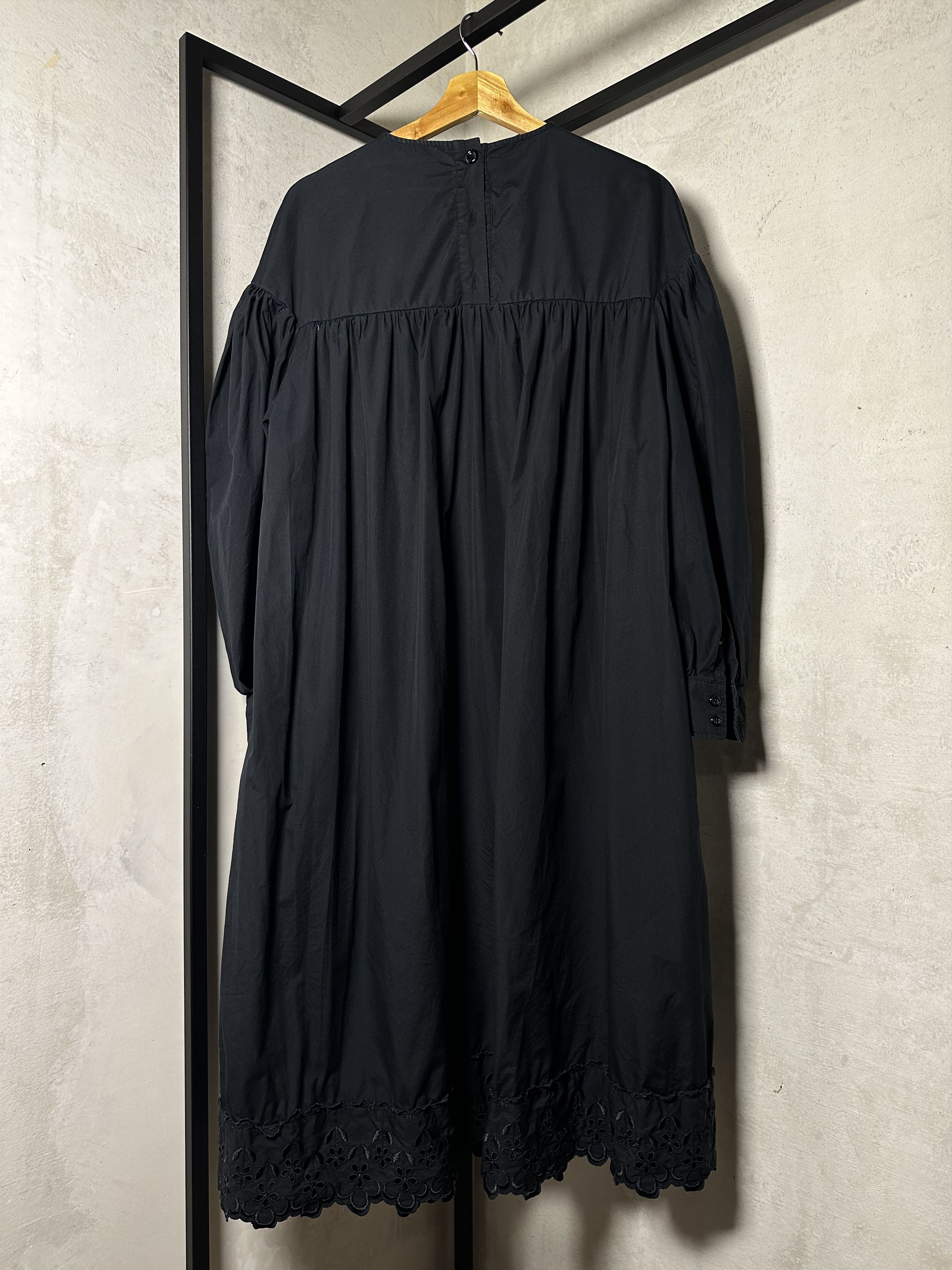 Simone Rocha SIMONE ROCHA Embroidered Poplin Puff Sleeve Dress Size M / US 6-8 / IT 42-44 - 7 Thumbnail