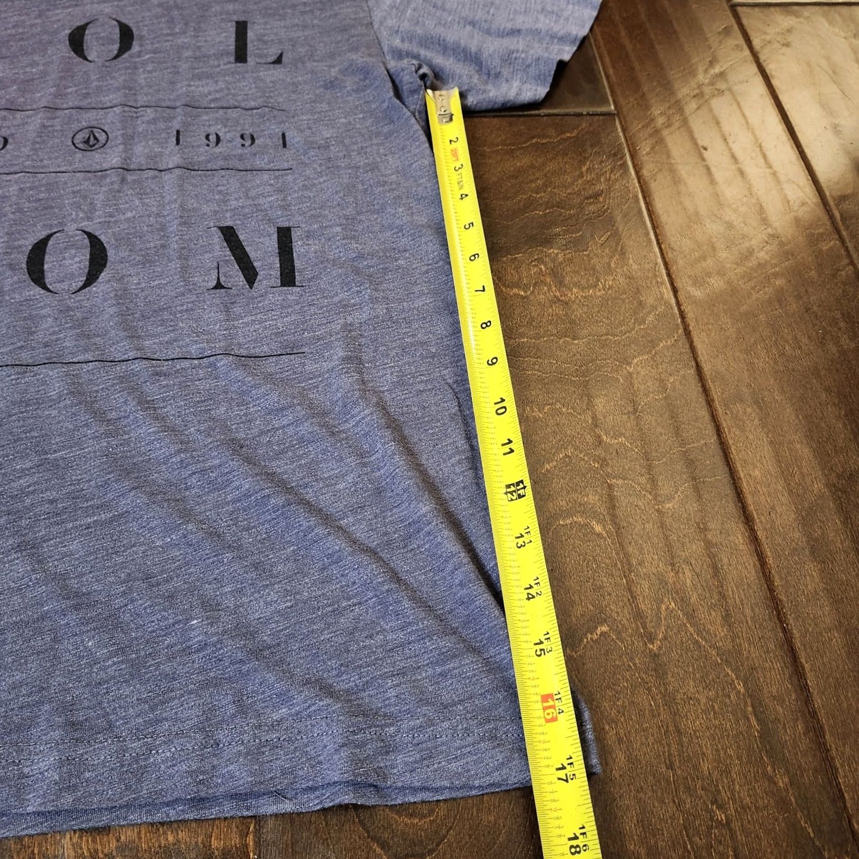 Volcom Volcom Men's Gray Heathered Short Sleeve T-shirt Tee M Graphic Print Crew Neck T-Shirt, Cotton Blend, Regular Fit, Easy Care, Mexico, Men Size US M / EU 48-50 / 2 - 7 Thumbnail