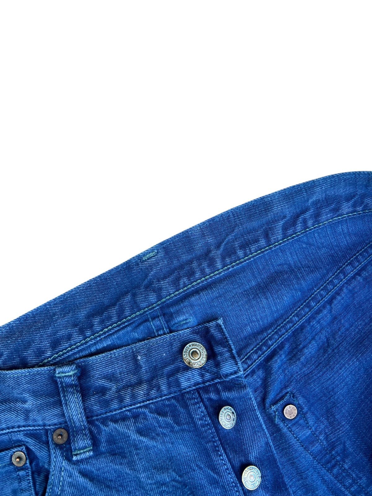 Warehouse & Co. Dubbleworks X Warehouse Japan Distress Denim Selvedge Jeans Size US 35 - 7 Thumbnail