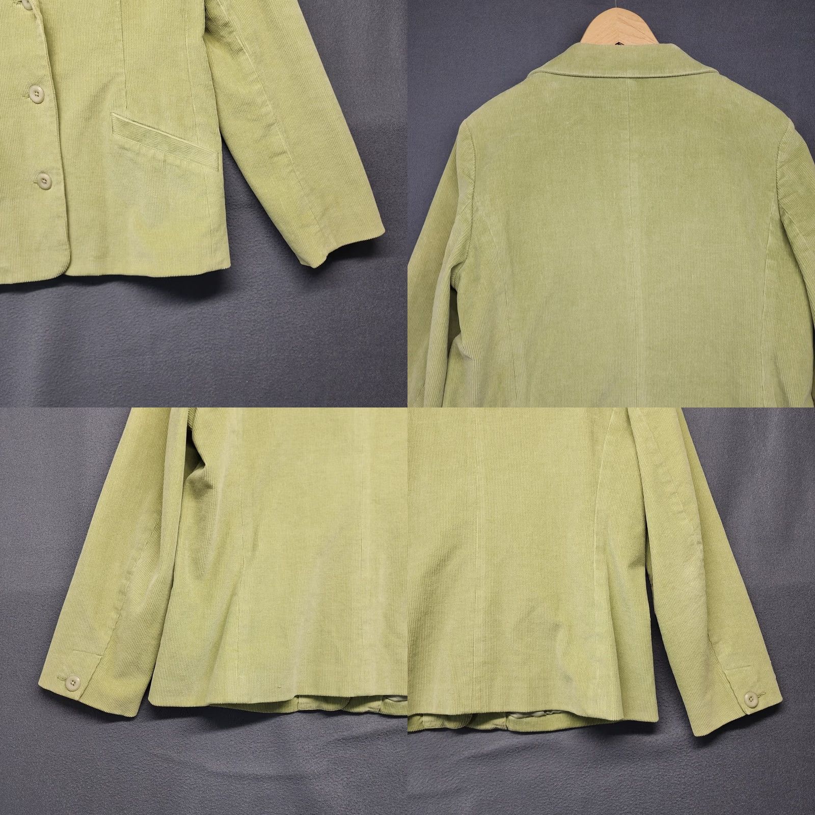 Vintage VINTAGE LL Bean Corduroy Jacket Blazer Womens 12 Petite Green Lined Academia Jacket Womens12 Petite Green Vintage Size XL / US 12-14 / IT 48-50 - 9 Thumbnail