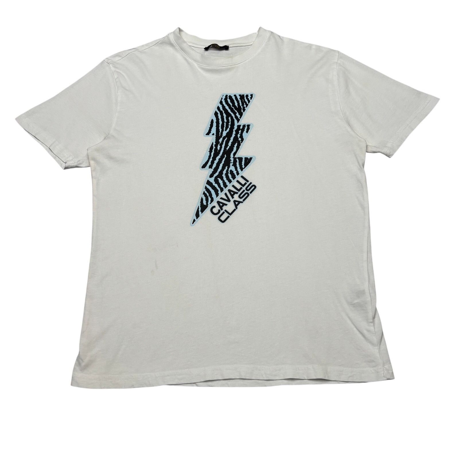 Cavalli Class Cavalli Class Zebra Lightning Bolt Shirt Men's M Streetwear Size US M / EU 48-50 / 2 - 1 Thumbnail