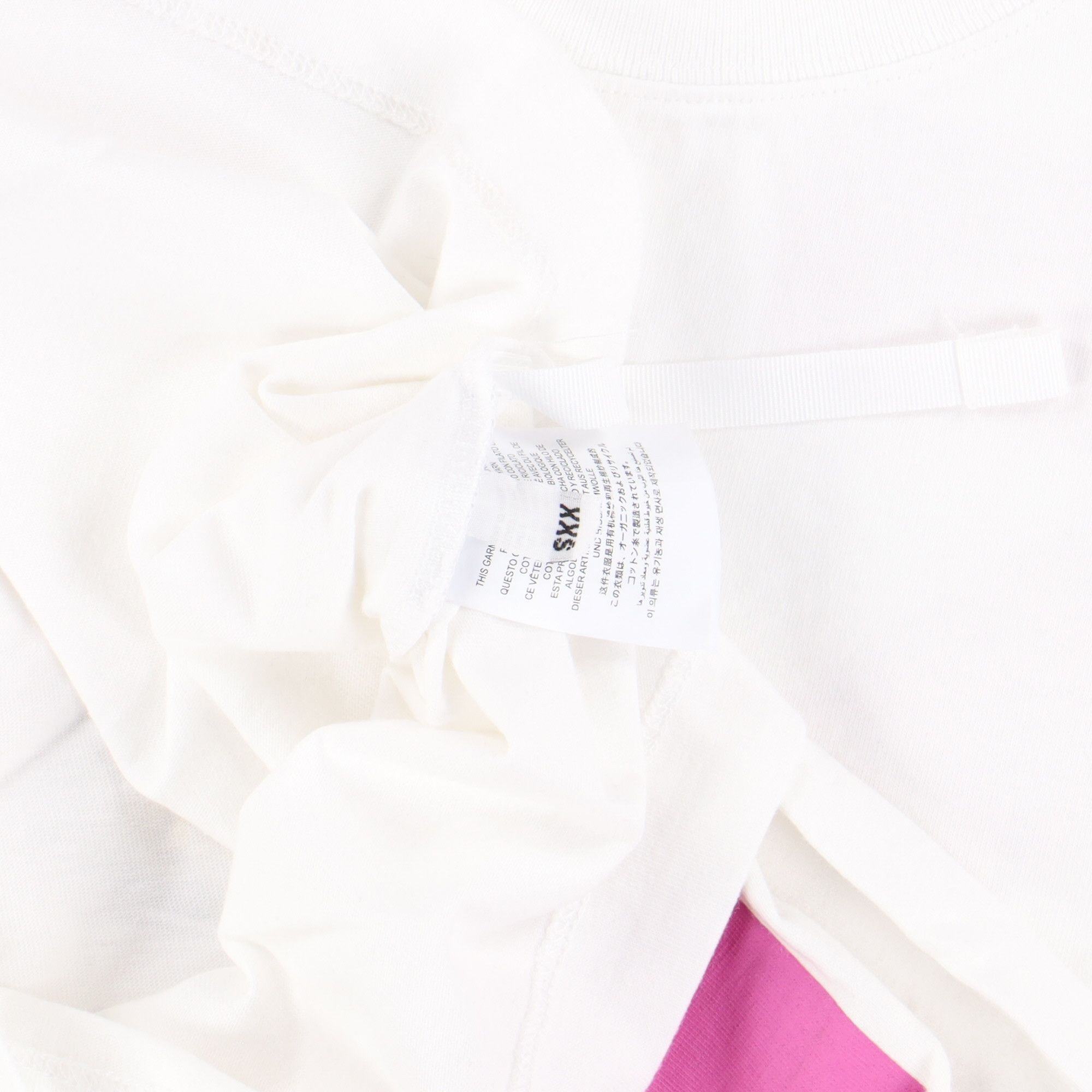 Off-White White and Fuchsia 90's DJ Arrows T-Shirt Size US XXS / EU 40 - 9 Thumbnail