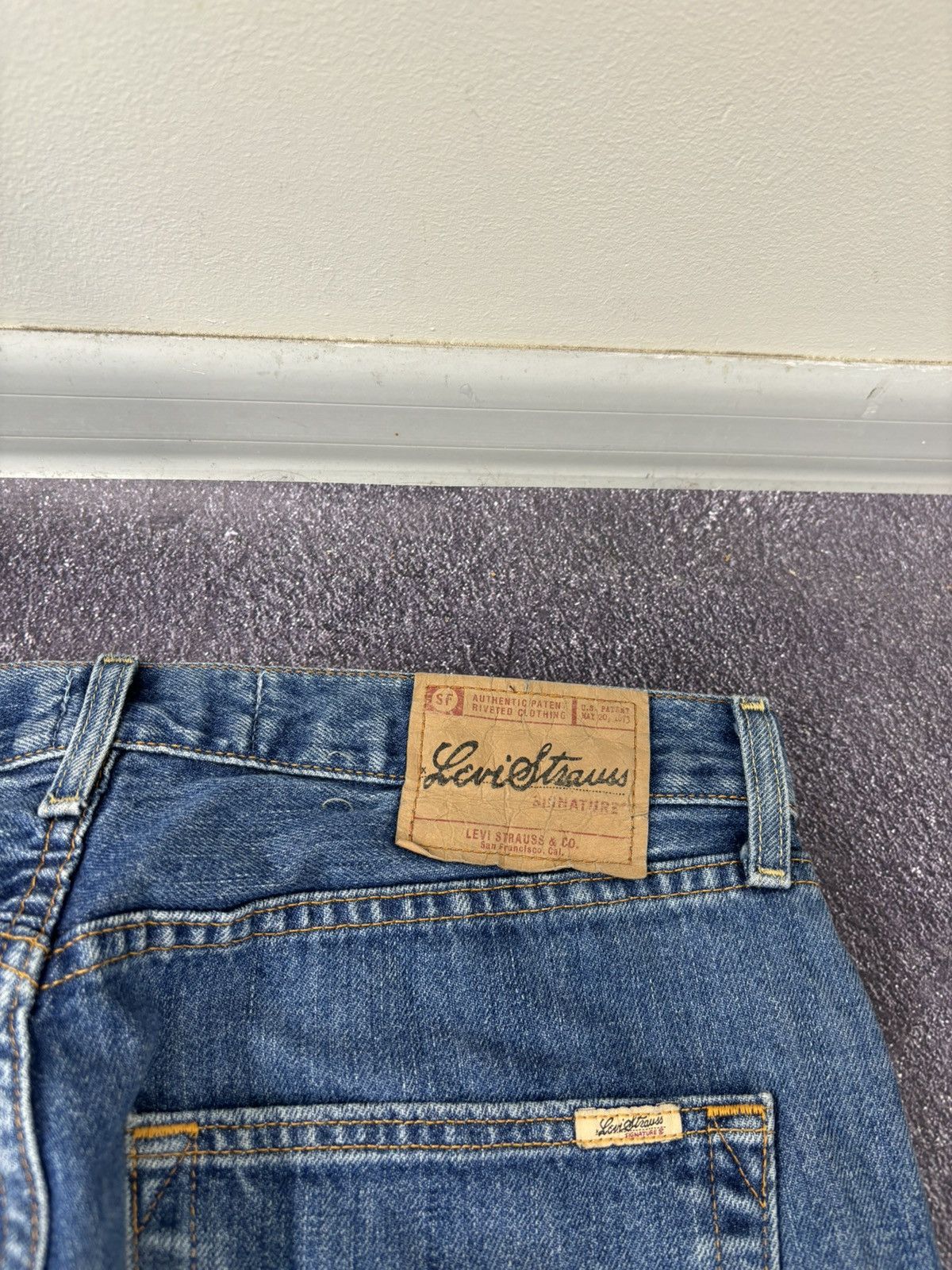 Levi's Vintage Levi’s Signature USA Hype Blue Denim Baggy Jeans Size US 34 / EU 50 - 6 Thumbnail