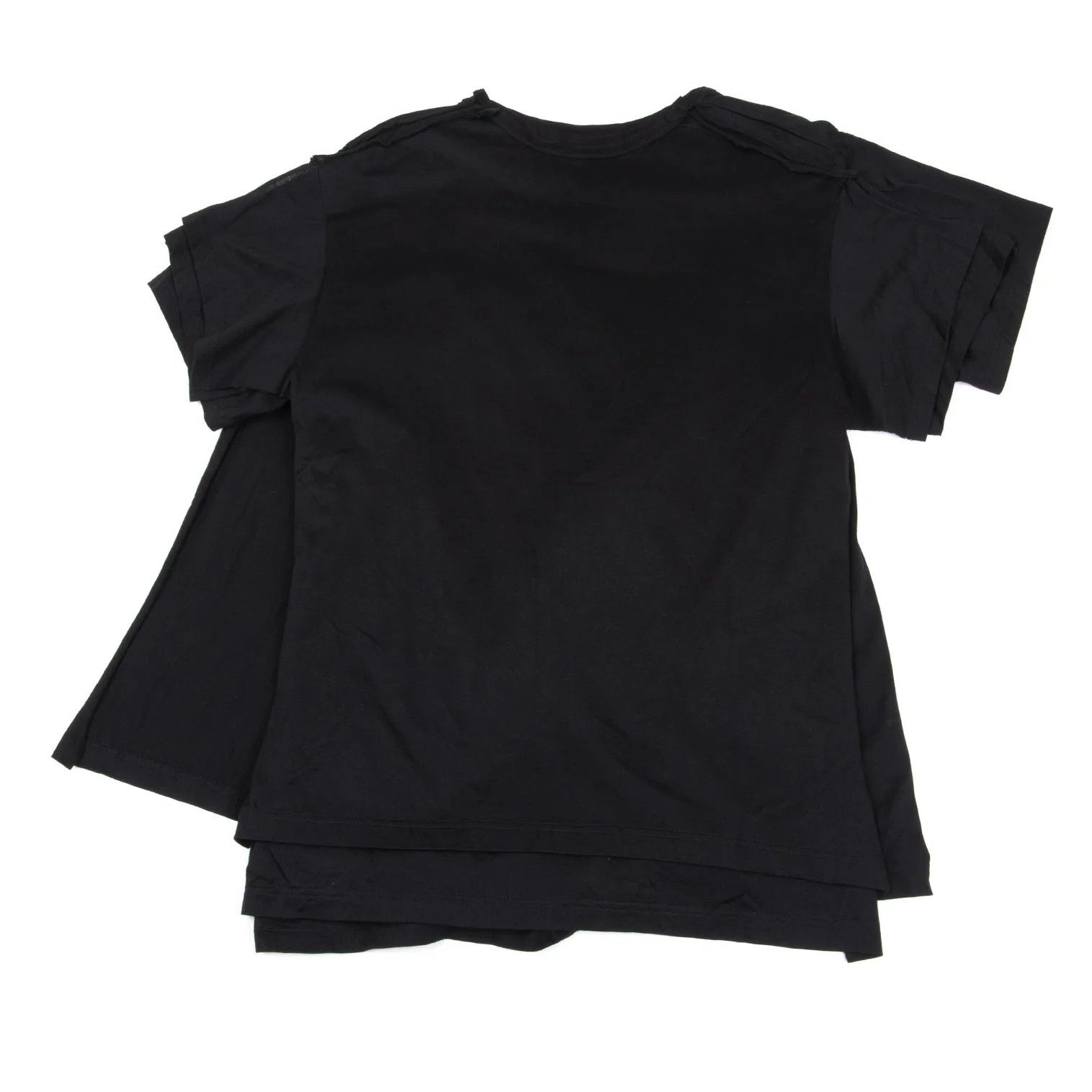 Yohji Yamamoto Yohji Yamamoto Cotton Triple Layered T-Shirt Black 2 Size US M / EU 48-50 / 2 - 12 Thumbnail