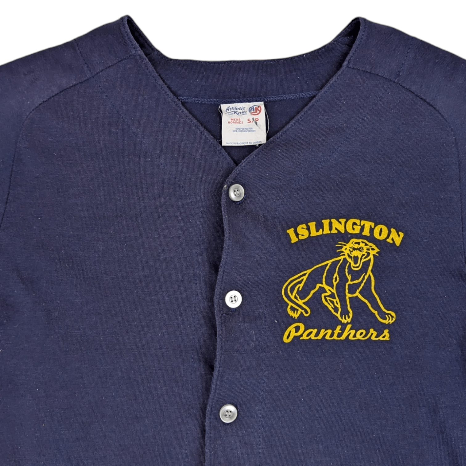 MLB Vintage 80's ISLINGTON PANTHERS MLB Baseball Shirt Size US S / EU 44-46 / 1 - 5 Thumbnail