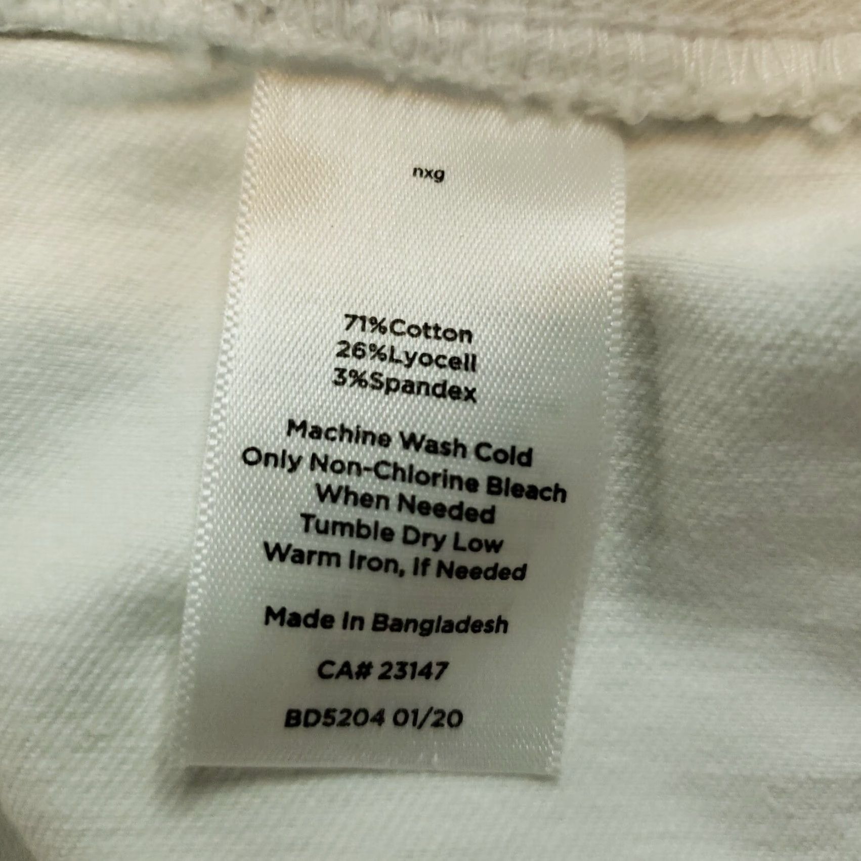 Talbots Talbots White Straight Leg Chino Pants Womens Petite 2 Stretch Size 28" / US 6 / IT 42 - 7 Thumbnail