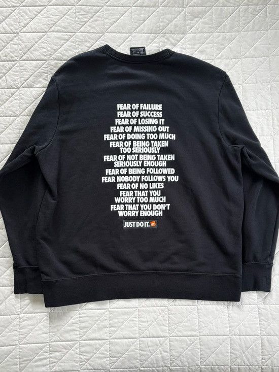Nike Nike Just Do It Motivational Graphic Sweatshirt Black White Size M / US 6-8 / IT 42-44 - 1 Thumbnail