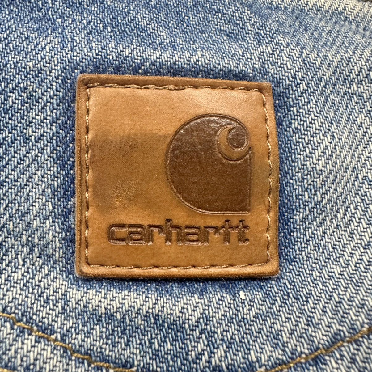 Carhartt Vintage 90s Faded Blue Denim Carhartt Baggy Skater Jeans Size US 36 / EU 52 - 9 Thumbnail