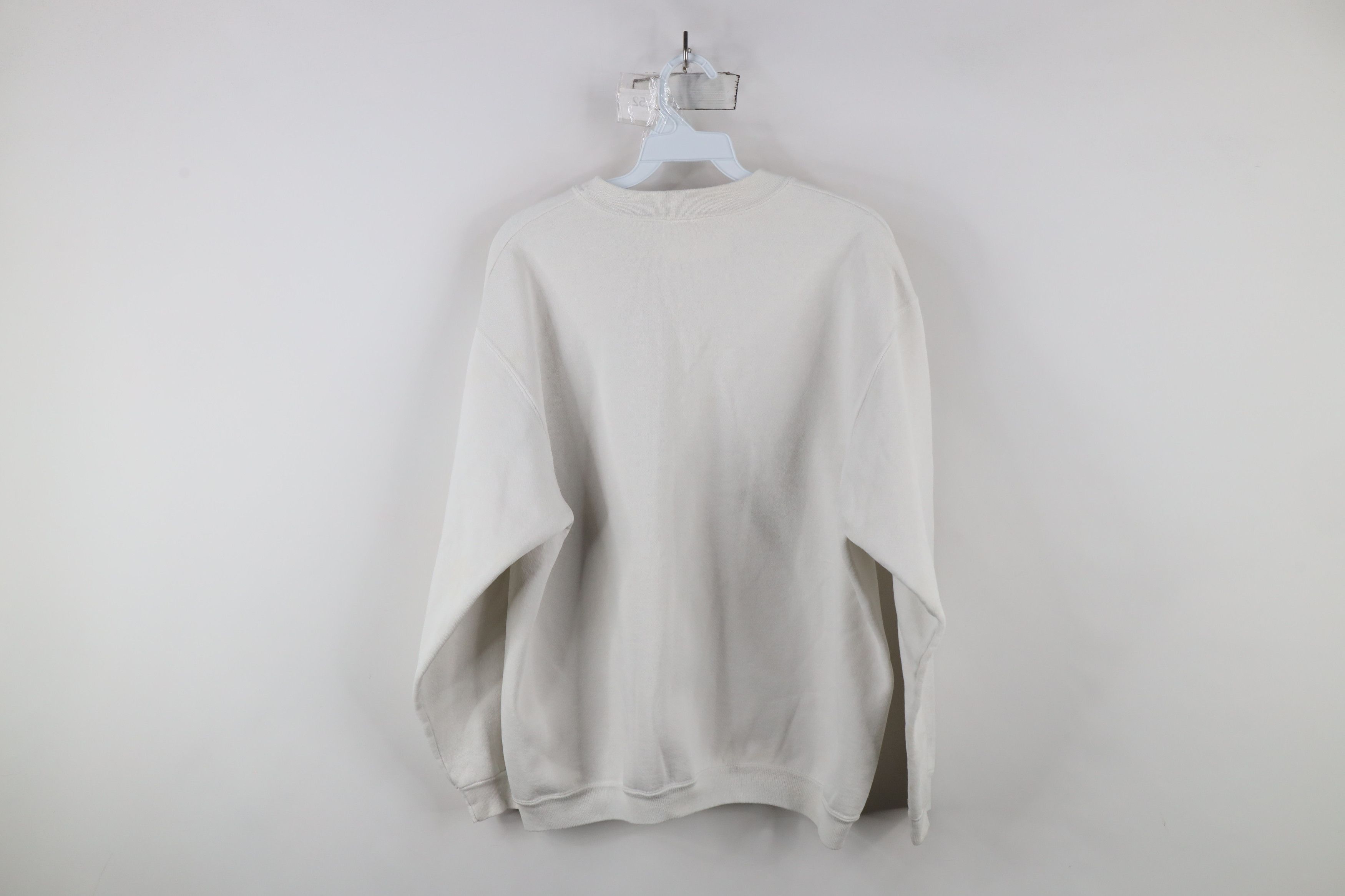 Vintage Vintage 90s Streetwear Blank Crewneck Sweatshirt White Size XL / US 12-14 / IT 48-50 - 10 Thumbnail
