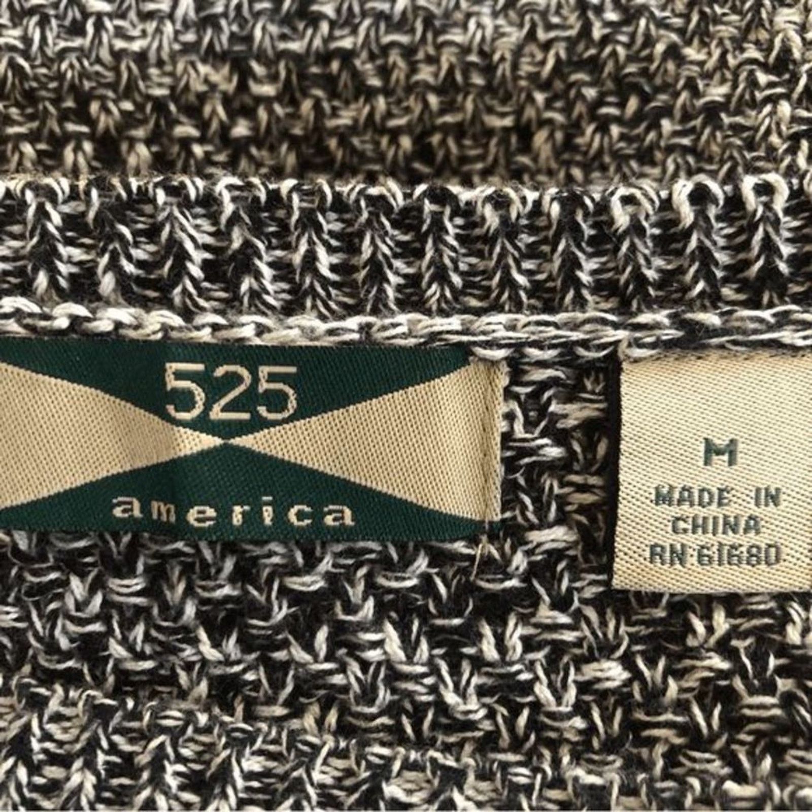 525 America 525 America Pullover Sweater Gray 100% Cotton Size Medium Size M / US 6-8 / IT 42-44 - 6 Thumbnail