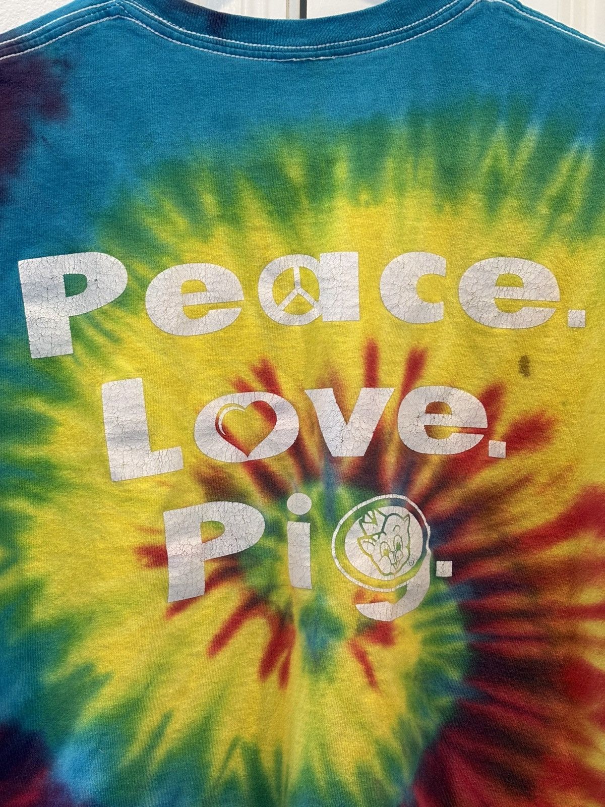 Other Tie-Dyed PIGGLY WIGGLY Peace Love Pig Shirt - Sz: Small Size US M / EU 48-50 / 2 - 7 Thumbnail