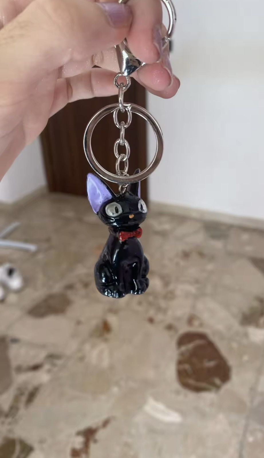 Designer Anime black cat keychain Size ONE SIZE - 6 Thumbnail