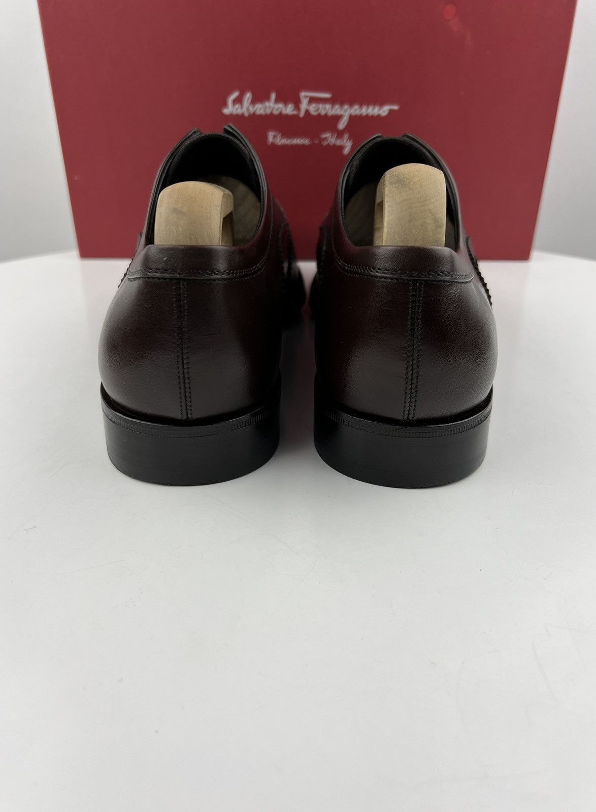 Salvatore Ferragamo SALVATORE FERRAGAMO Derby Leather Shoes MURANO Perforated Size US 8.5 / EU 41-42 - 7 Thumbnail