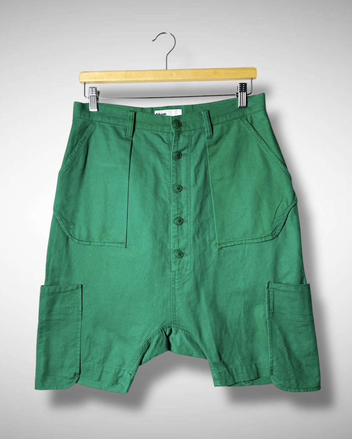 Archive Ne-net Issey Miyake Drop Crotch Sarrouel Cargo Short