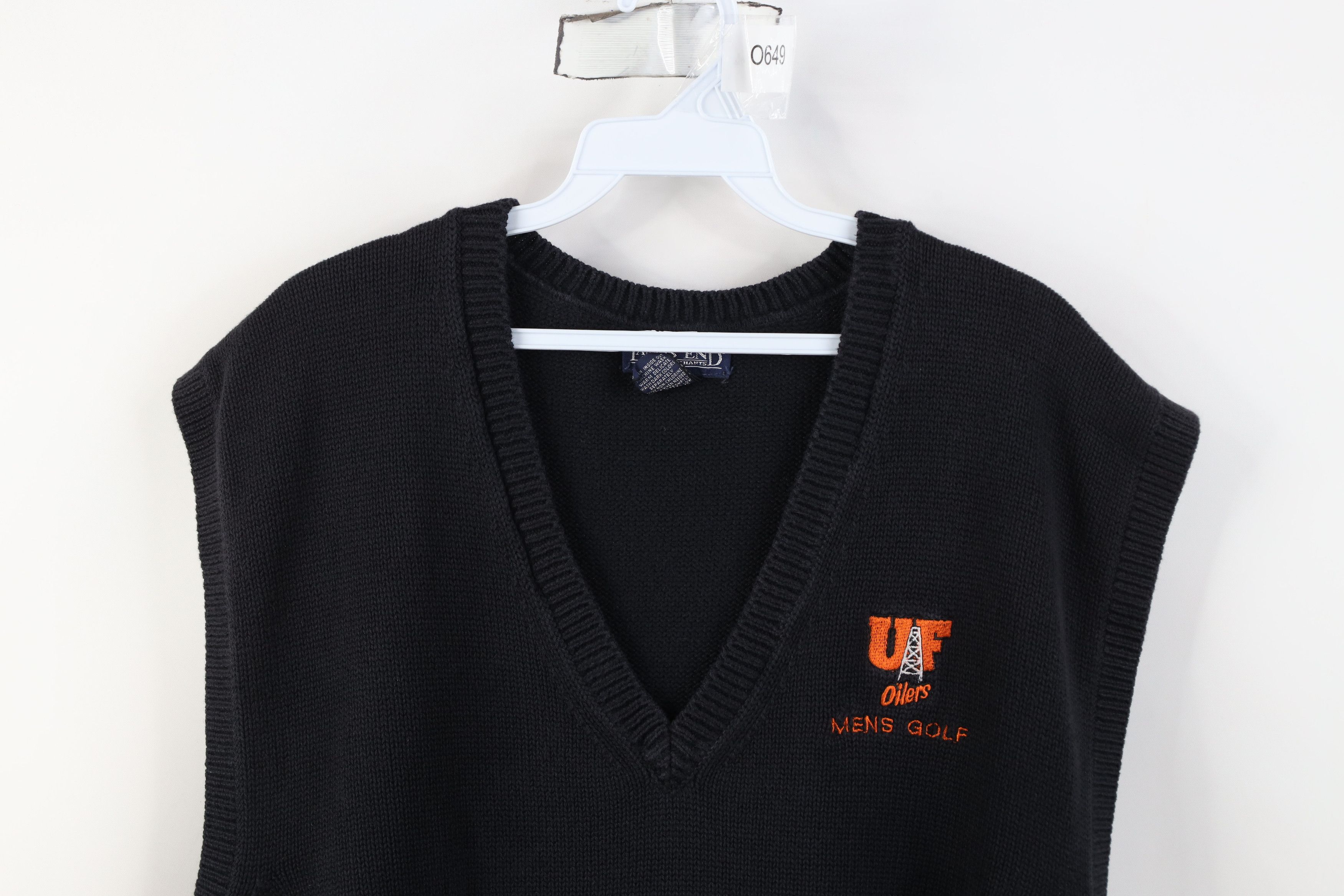 Lands' End Vintage 90s Lands End University of Findlay Sweater Vest Size US XL / EU 56 / 4 - 2 Thumbnail