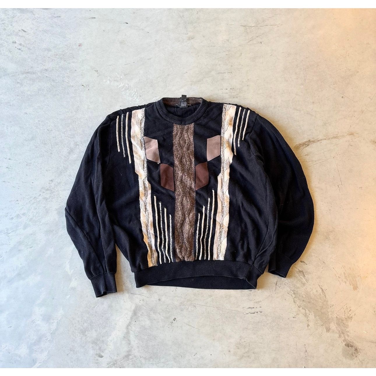 Vintage y2k coogi style patterned sweater Size US XL / EU 56 / 4 - 1 Thumbnail