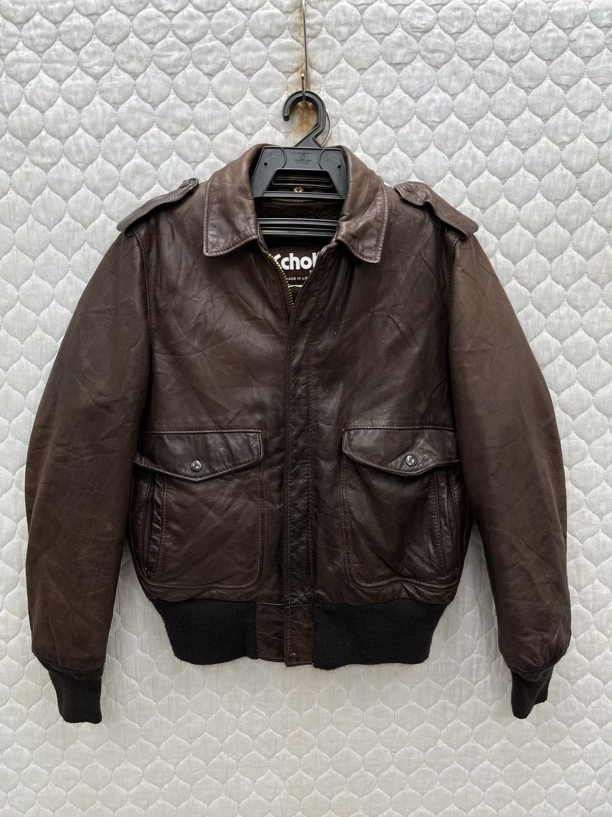Schott 🔥🔥🔥STEALS VTG SCHOTT A2 LEATHER JACKET Size US S / EU 44-46 / 1 - 1 Thumbnail
