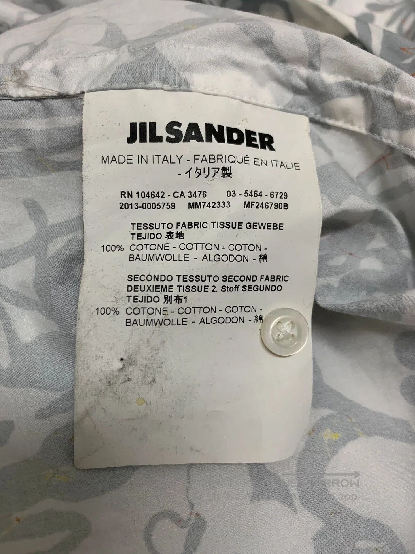 Jil Sander Jil Sander SS13 Artist Collaboration Shirt. Size US XXS / EU 40 - 2 Thumbnail