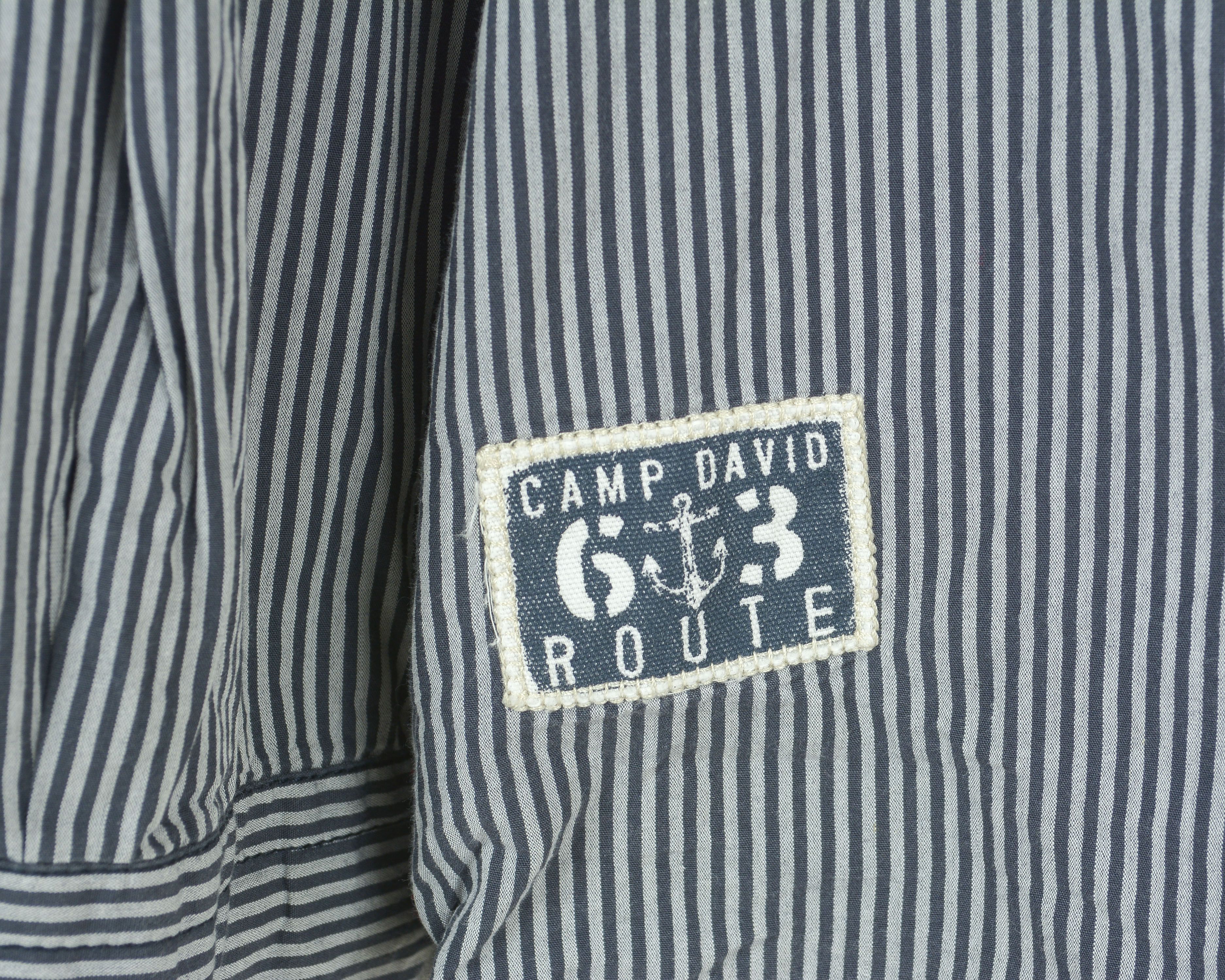 Camp David Button Up Shirt 2XL Striped Embroided Long Sleeve Casual Top Size US XXL / EU 58 / 5 - 3 Thumbnail