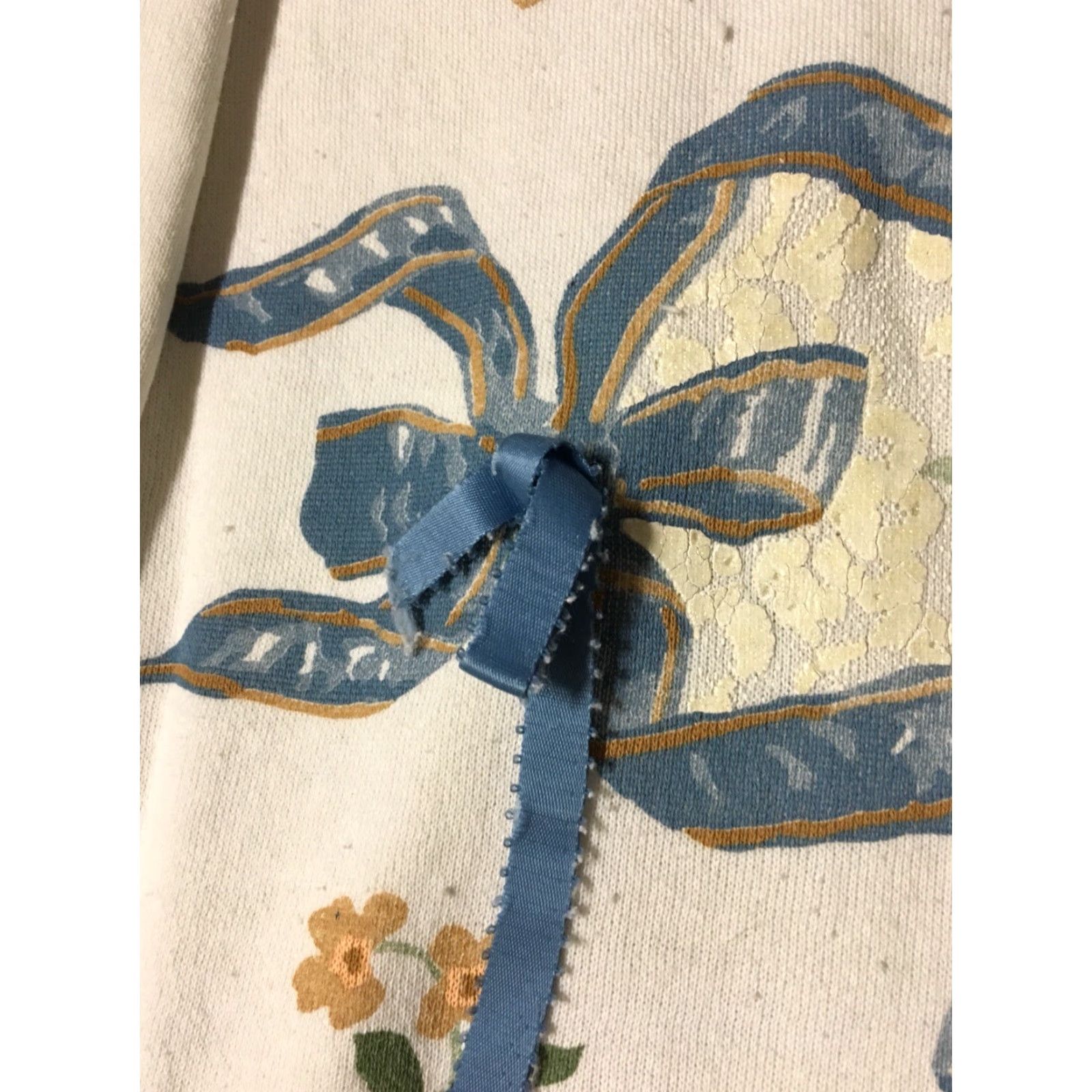 Vintage Vtg 90s EZL Floral Bow Tie collared Sweatshirt L White USA Men 80s 90s Grunge Vaporwave Flowers Roses First Size US L / EU 52-54 / 3 - 3 Thumbnail