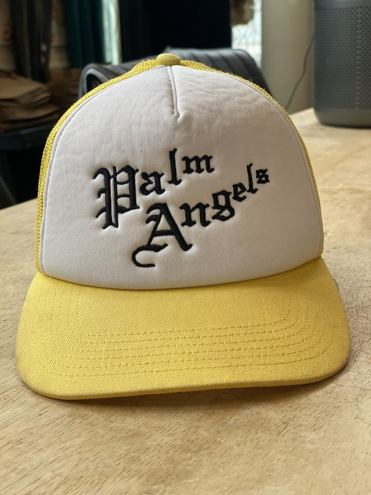 Palm Angels Palm Angels Logo Trucker Hats One Size Size ONE SIZE - 1 Thumbnail