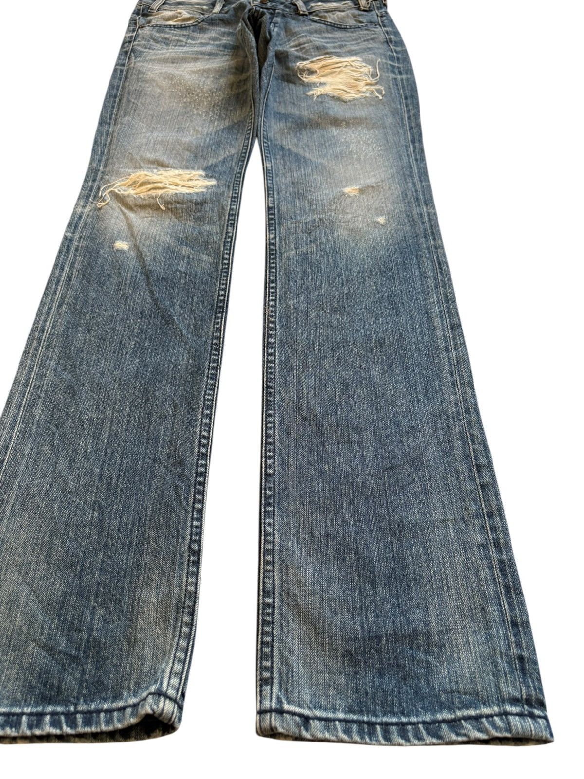 Japanese Brand Vintage Japanese Brand Patches Distressed Ripped Jeans Size 30" / US 8 / IT 44 - 7 Thumbnail