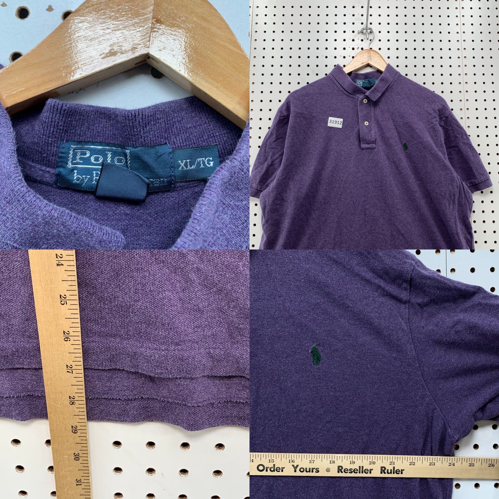 Polo Ralph Lauren Polo Ralph Lauren Collared Shirt Mens XL Purple Green Pony Casual 24x28.5 Size US XL / EU 56 / 4 - 8 Thumbnail