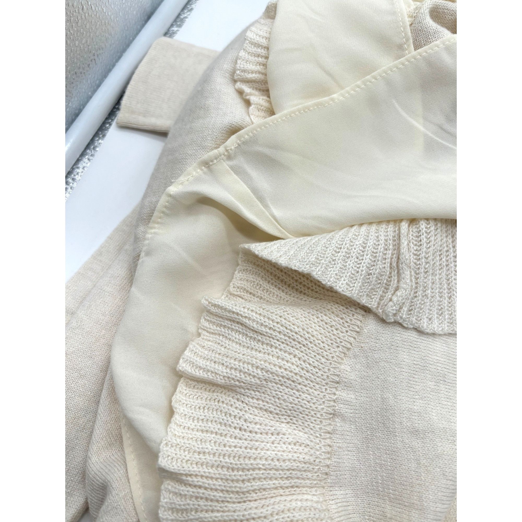 Style & Co Style & Co Chiffon-Hem Tunic Sweater, Antique Cream, M Size M / US 6-8 / IT 42-44 - 5 Thumbnail