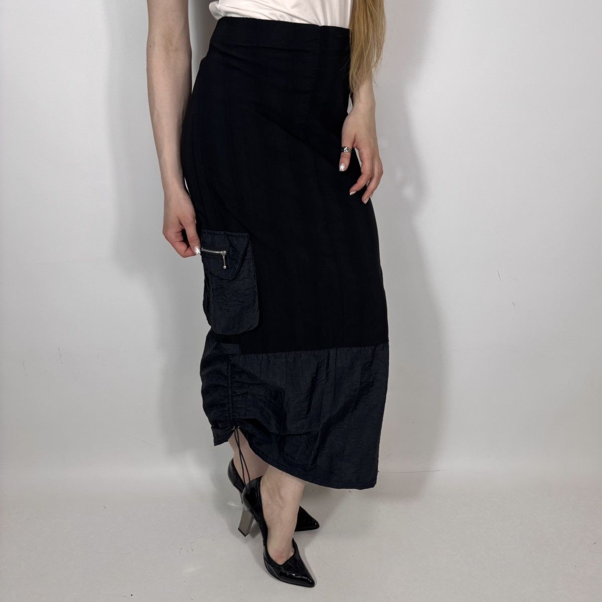 Japanese Brand Vintage Y2K Jean Marc Philipp Japanese JPG Style Midi Skirt Size 27" / US 4 / IT 40 - 1 Thumbnail