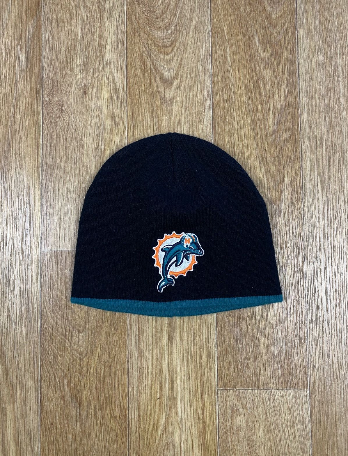 Reebok Vintage Reebok Dolphins NFL Beanie Hats Size ONE SIZE - 1 Thumbnail