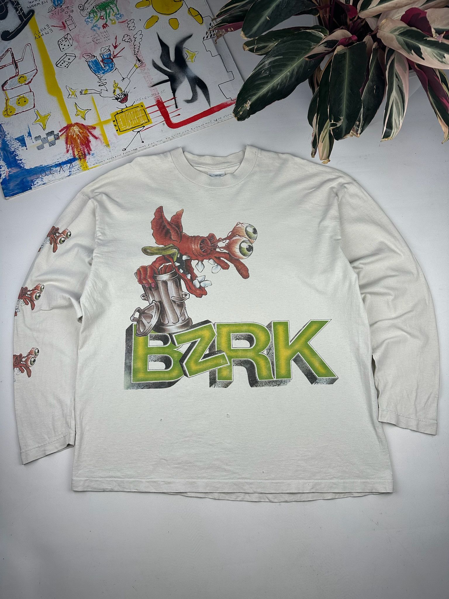 Vintage 90s Thunderdome Band Tee Gabber BZRK records gabber