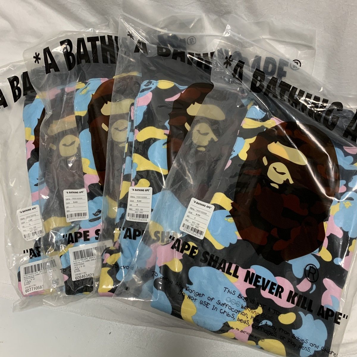 Bape DS! BAPE COTTON CANDY MULTI CAMO SWEAT PANTS Size US 28 / EU 44 - 4 Thumbnail