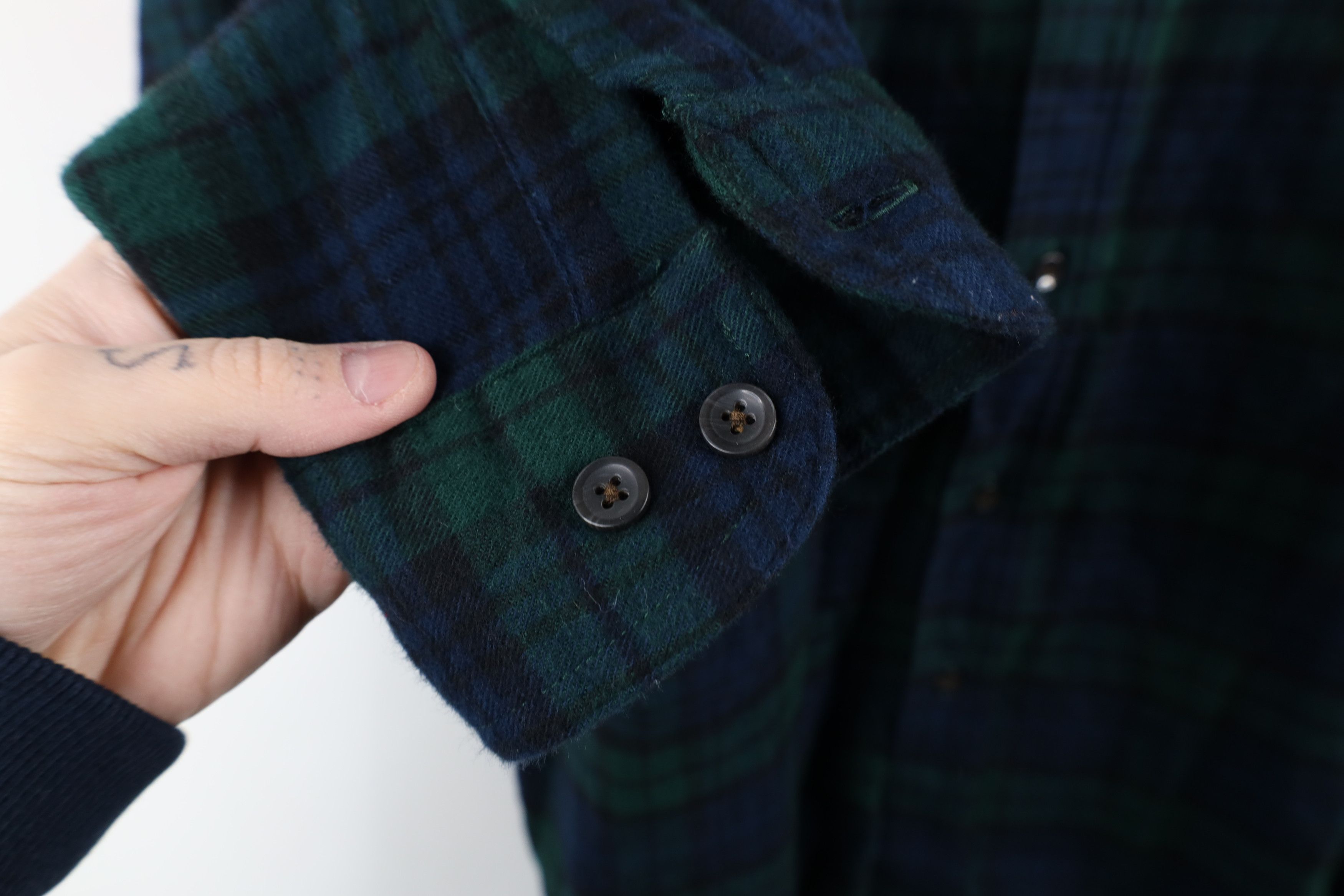 L.L. Bean × Vintage Vintage LL Bean Flannel Collared Button Down Shirt Plaid Size US M / EU 48-50 / 2 - 4 Thumbnail