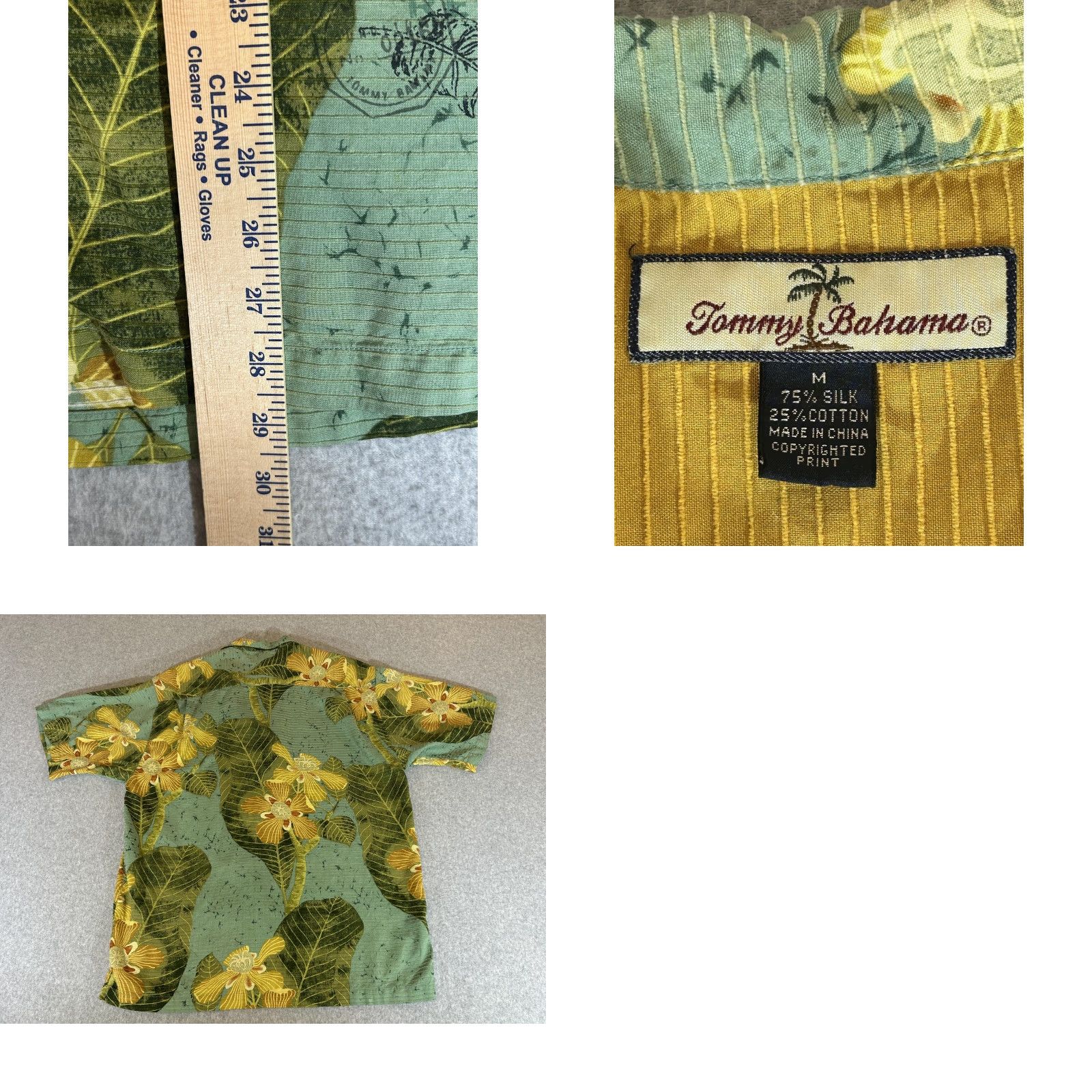 Tommy Bahama Tommy Bahama Shirt Mens Medium Floral Silk Cotton Hawaiian Camp Aloha Loop Collar Size US M / EU 48-50 / 2 - 8 Thumbnail