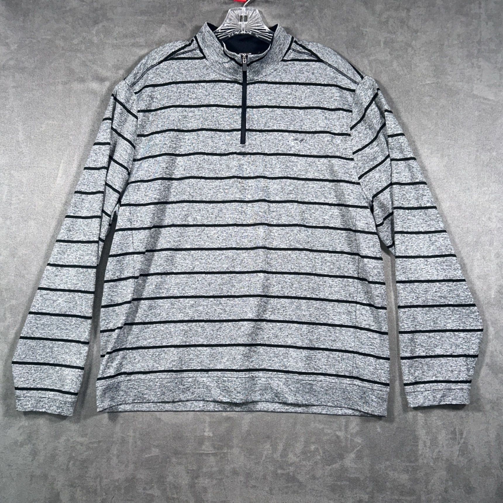 Vintage Greg Norman Play Dry Mens L Long Sleeve 1/4 Zip Golf Pullover Gray Shirt Size US L / EU 52-54 / 3 - 2 Thumbnail