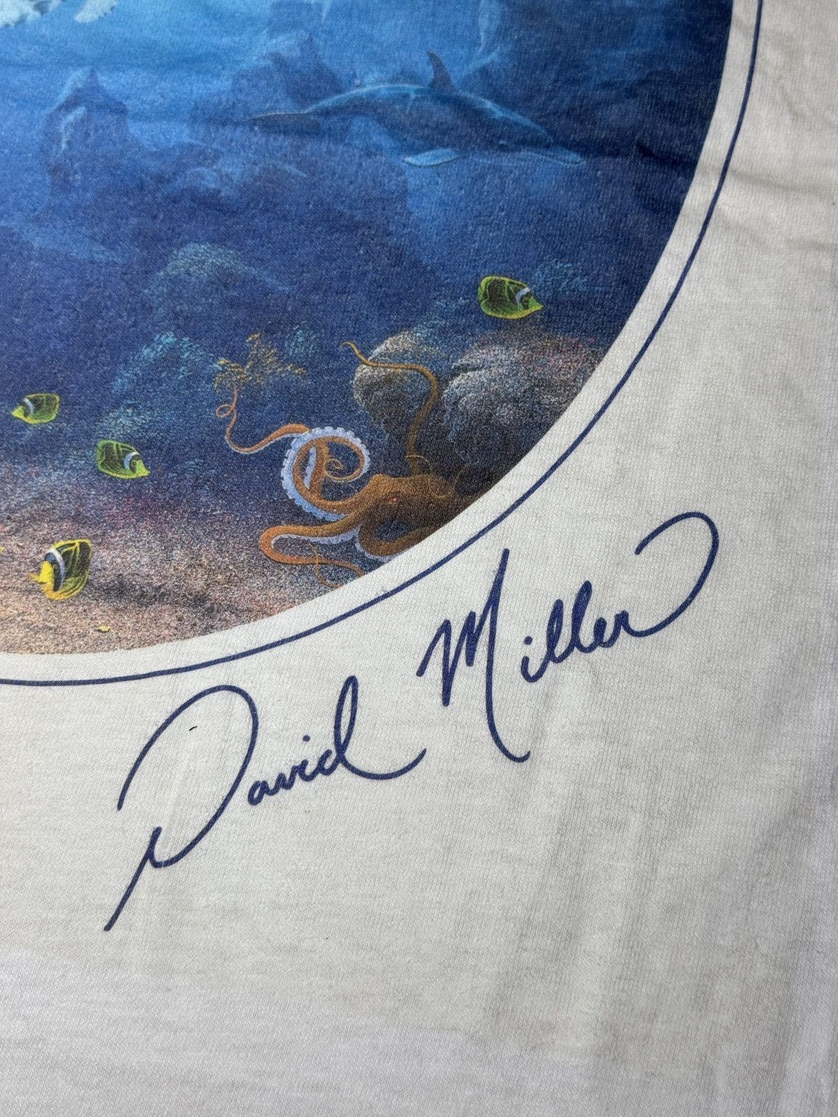 Vintage Visions Of Dawn David Miller Ocean 90s Art Tee T Shirt Large Size US L / EU 52-54 / 3 - 4 Thumbnail