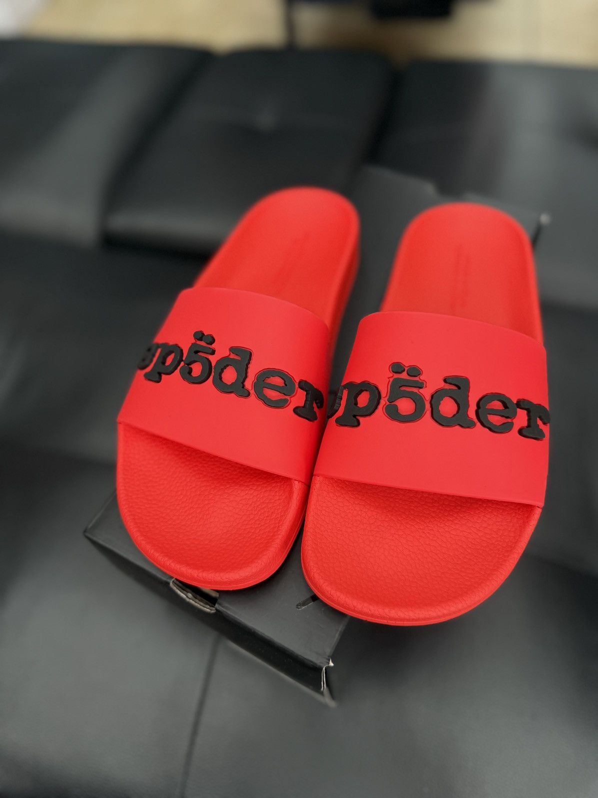 Sp5der Sp5der Red Slip On Slides Size (6) Brand New Size US 6 / EU 39 - 4 Thumbnail