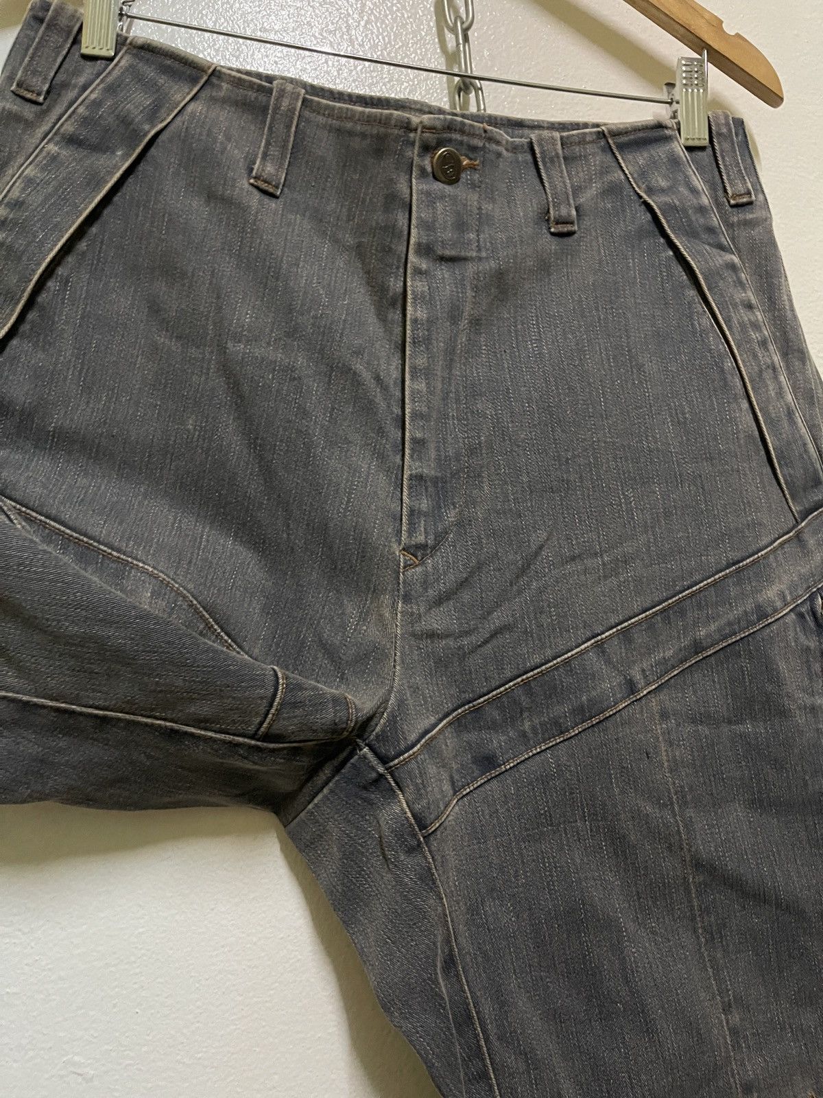 Jean Charles De Castelbajac × Vintage Castelbajac Sport Army Stretch Jeans Size 32" / US 10 / IT 46 - 13 Thumbnail